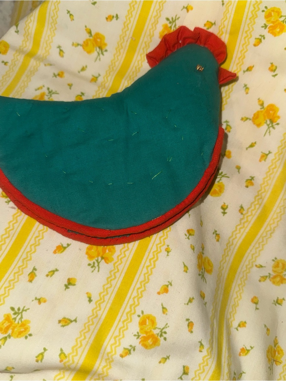 Handmade chicken / hen pot holder/ hot pad